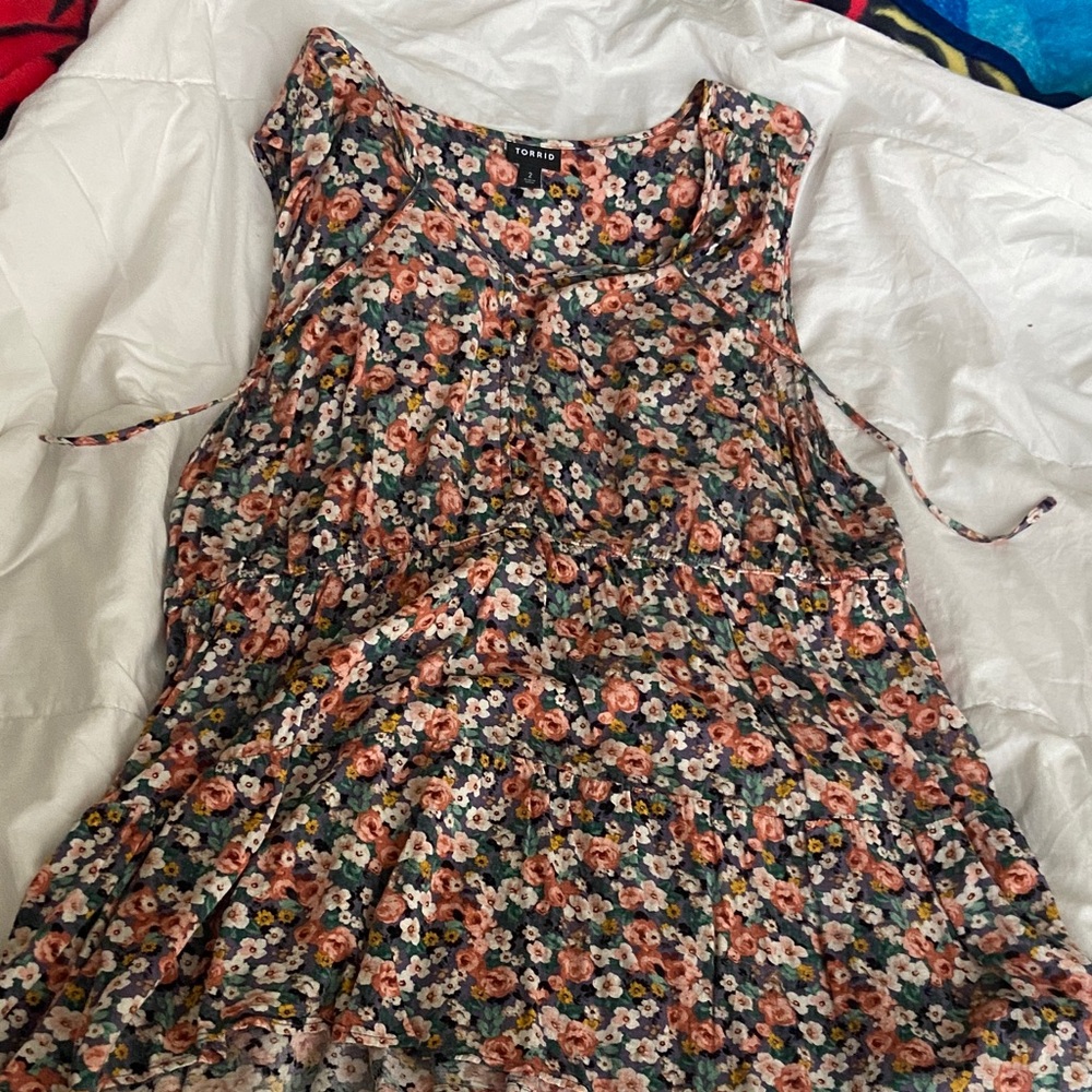Torrid Multicolor Floral Blouse